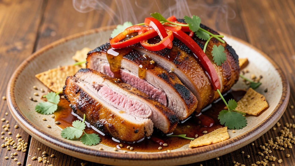 Mexican Smoked Pork Shoulder Recipe: Chipotle-Citrus Shreds With Crispy Celery Crowns
