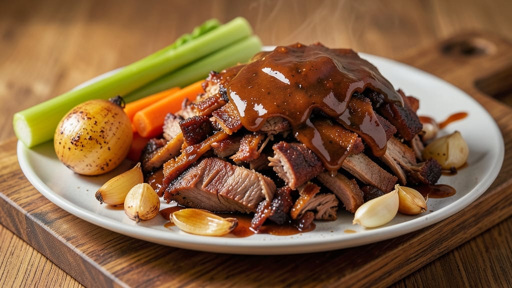 Aldi's Pulled Pork Recipe: Slow-Cooked Smoky Richness With Crispy Celery Crowns