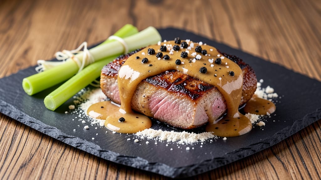 Mirage Pork Chops Recipe: Celery Crown Crunch Over Creamy Herb Gravy