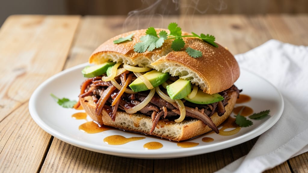 Mexican Pork Torta Recipe: Crunchy Crust and Smoky Chipotle Filling