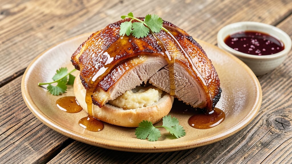 Baked Roast Pork Bun Recipe: Crispy Five-Spice Crust, Sticky Tamarind Glow