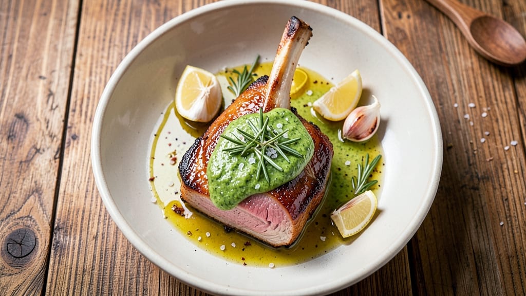 Mint Pork Chops Recipe: Herb-Infused Freshness With Juicy Pink Hearts