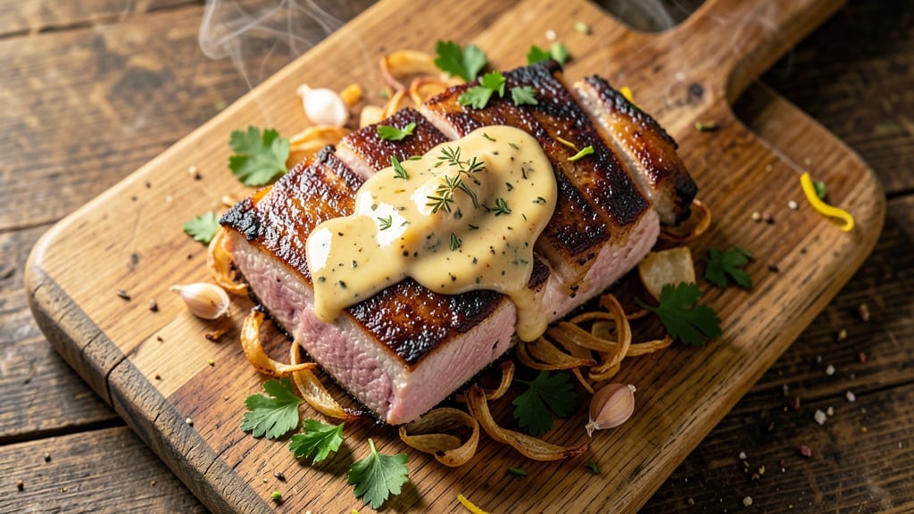 Alton Brown's Pork Chops Recipe: Herb-Butter Sear With Juicy Pink Centers