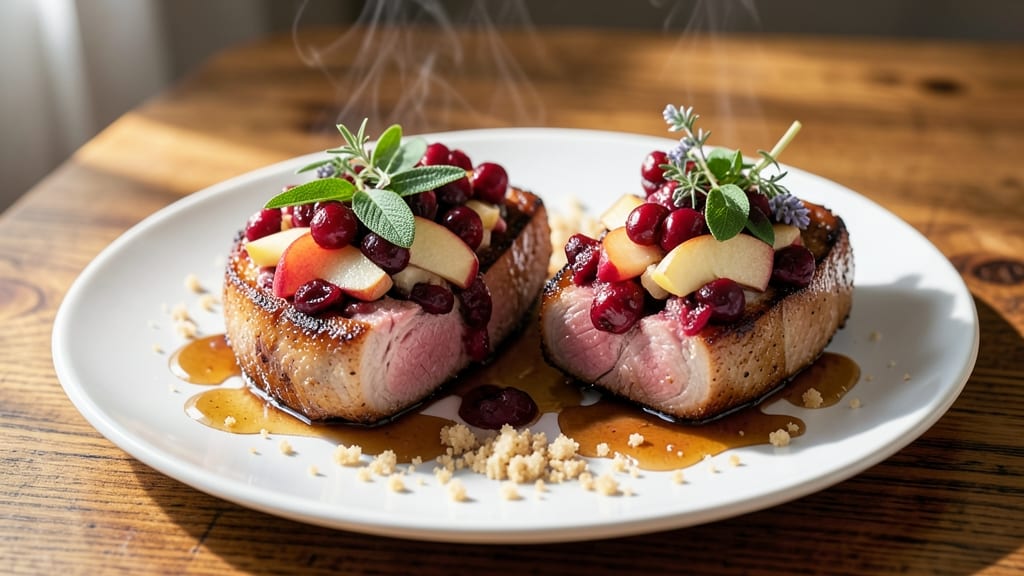 Apple Cranberry Stuffed Pork Chops Recipe: Sweet-Tart Filling That Melts Into Juicy Meat