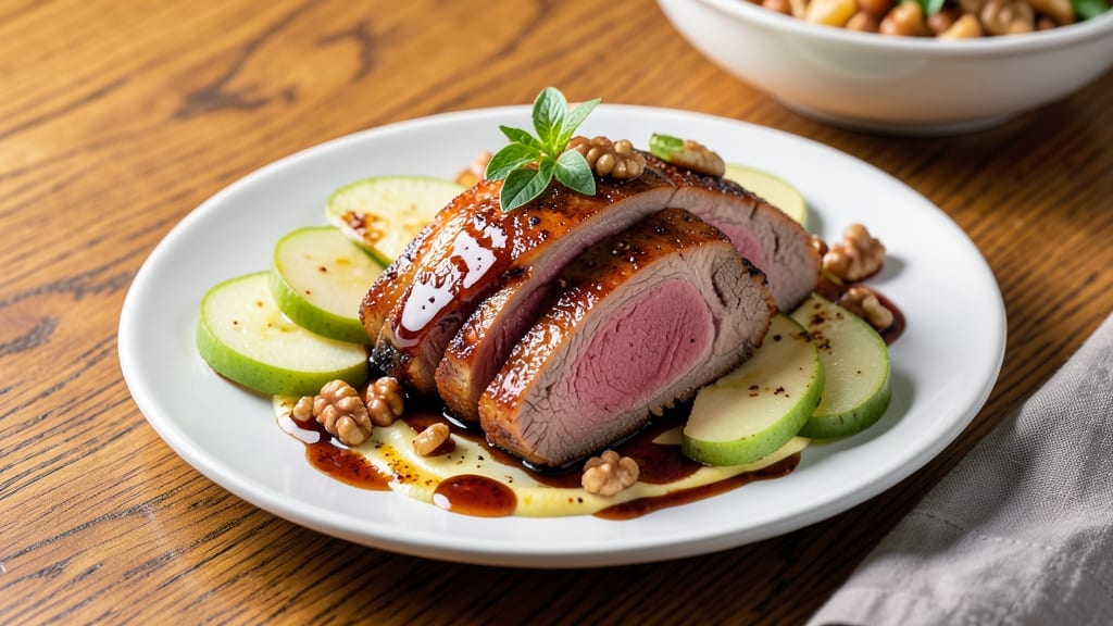 Apple Glazed Pork Tenderloin Recipe: Caramelized Apple Crunch Over Smoky Glaze