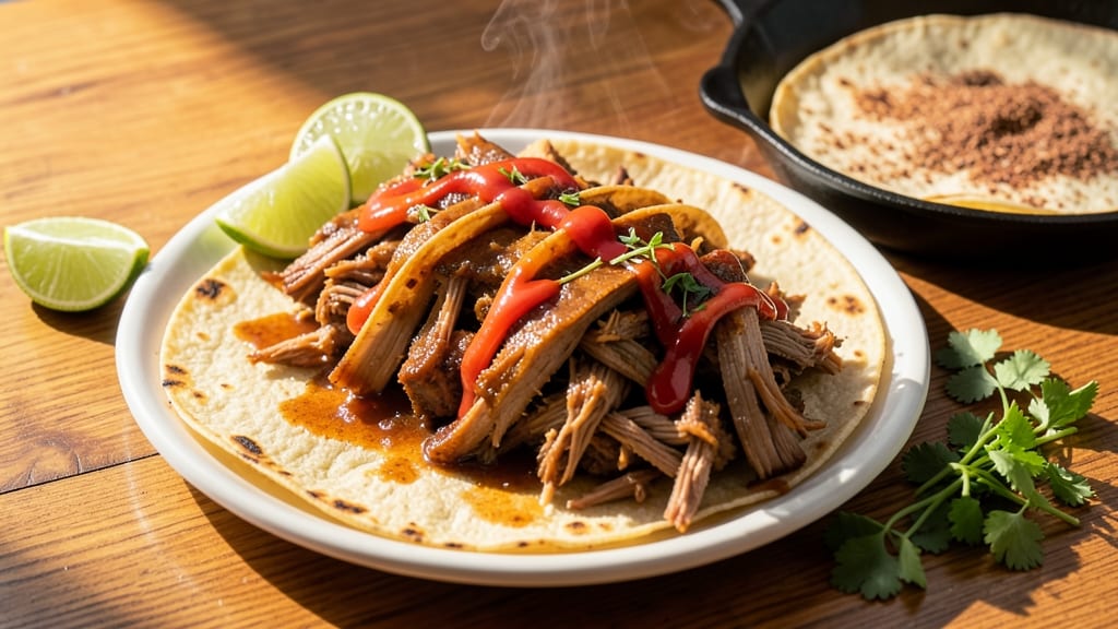 Mexican Style Pulled Pork Tacos Recipe: Smoky Chipotle-Citrus Shreds With Crunchy Toppings