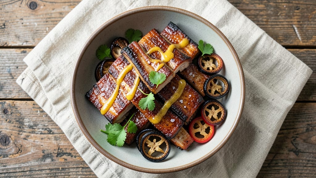 American Pork Ribs Recipe: Slow-Smoked Crisp With Celery Crown Twist