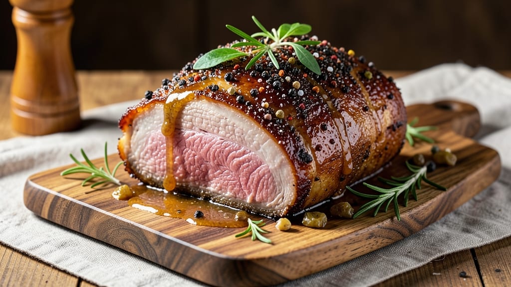 Baked Pork Shoulder Roast Recipe: Crispy Bark, Juicy Pink Heart in One Pan
