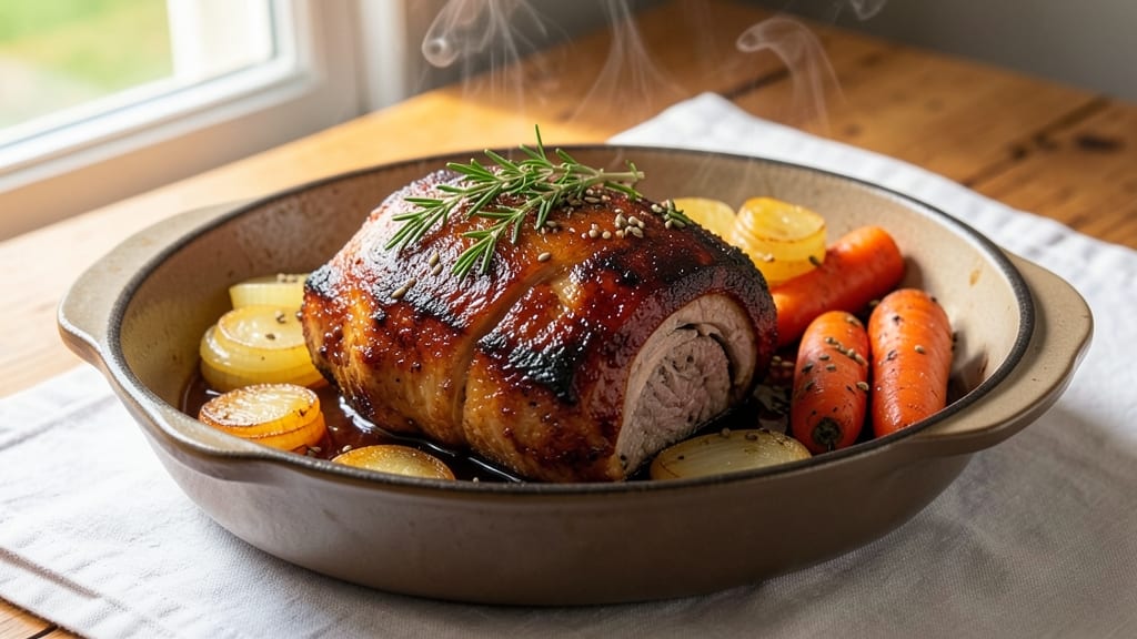 Bavarian Pork Recipe: Smoky Beer-Braised Tenderness With Caramelized Onions