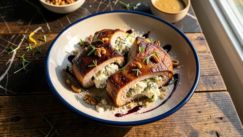 Blue Cheese Stuffed Pork Chops Recipe: Bold Blue Cheese Crunch in Juicy Cuts