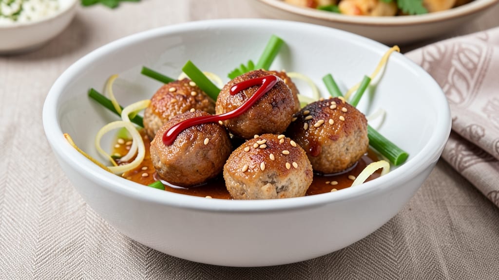 Mince Pork Balls Recipe: Crispy-Edged Dumplings With Savory Soy Glaze