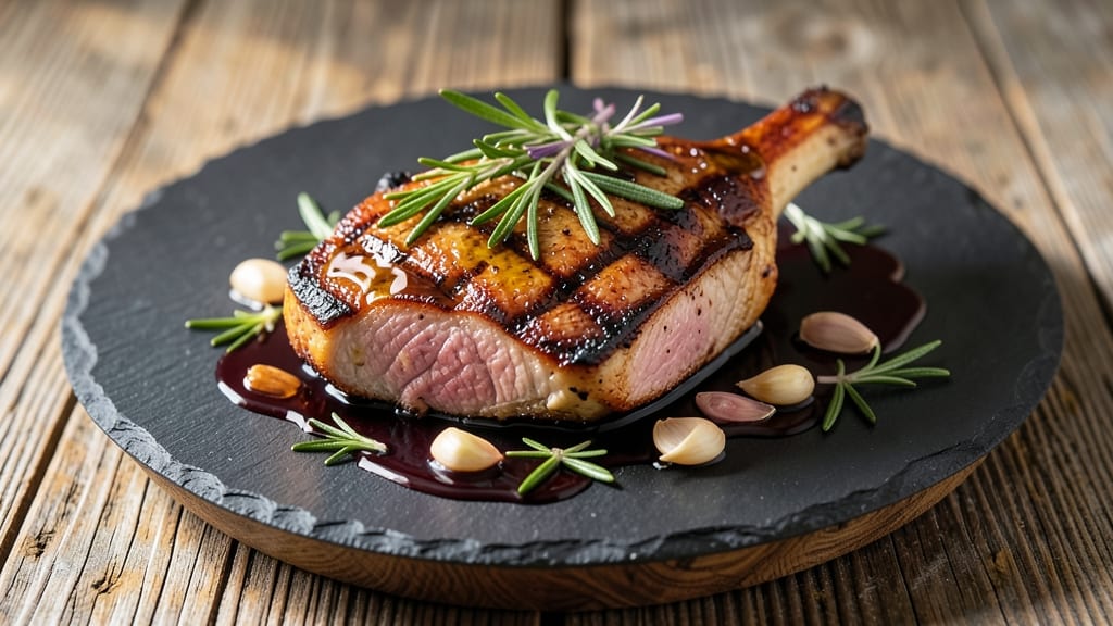 Delicious Grilled Pork Chop Recipe: Smoky Garlic Crust With Juicy Pink Hearts