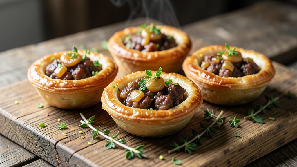 Mini Pork Pies Recipe: Flaky Pastry Wrapped in Savory Meat Filling