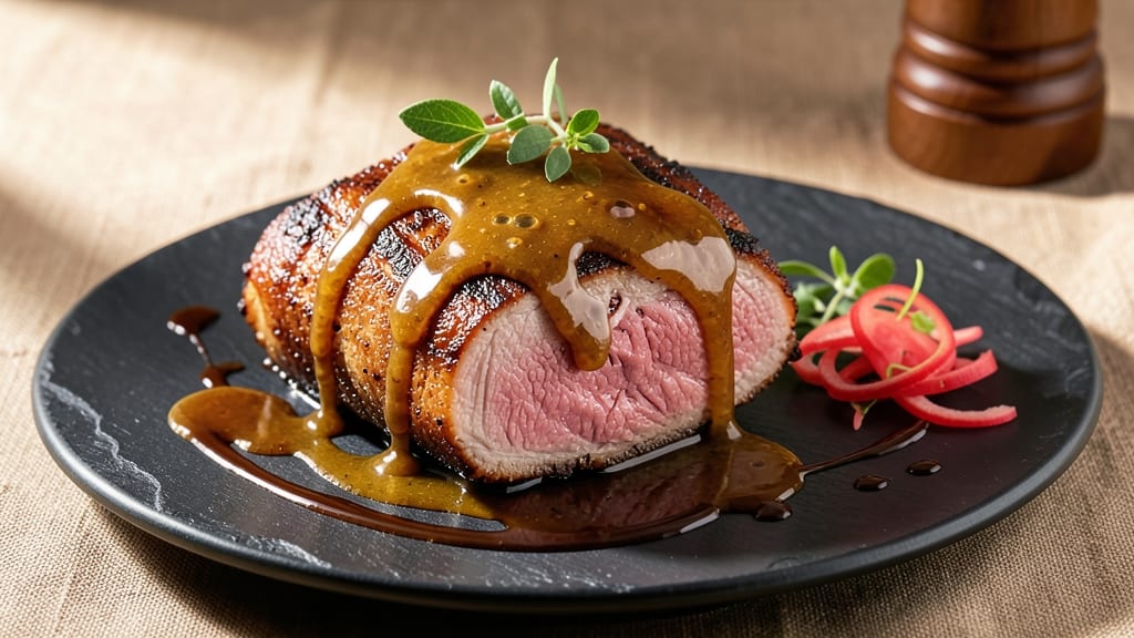 Miso Pork Roast Recipe: Umami-Rich Braise With Celery Crown Crunch