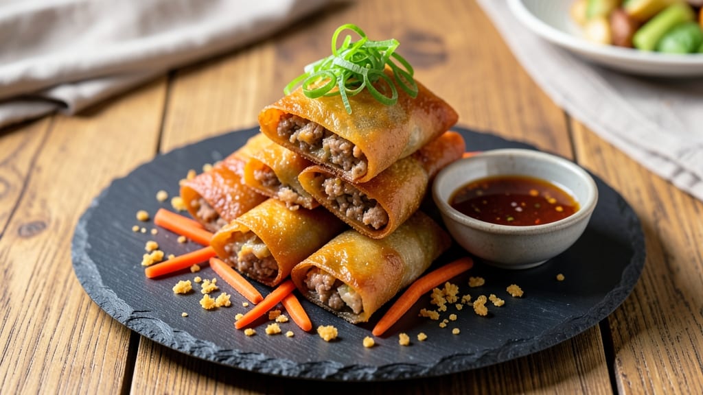 Minced Pork Spring Rolls Recipe: Crispy Wraps Stuffed With Savory Pork and Veggie Filling
