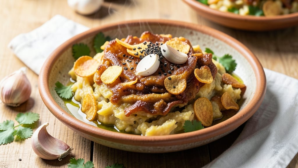 Mofongo Recipe Without Pork Rinds: Plantain Mash Magic With Crispy Garlic Topping