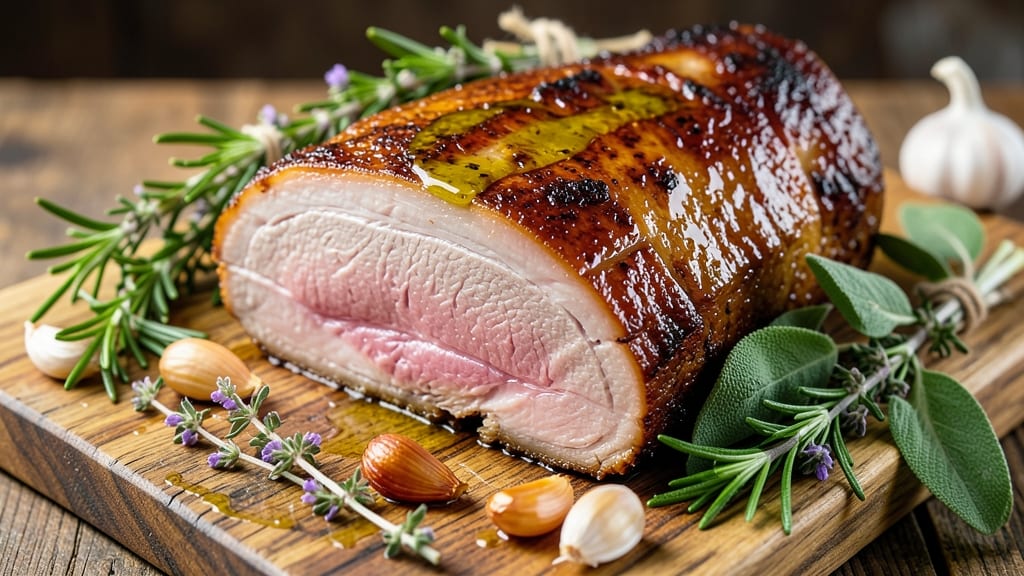 4-Lb Pork Roast Recipe: Herb-Crusted Crunch Over Smoky Gravy